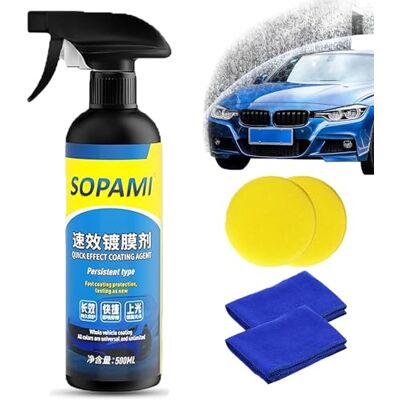 TiLLOw Sopami Car Coating Spray, Remove Car Glass Oil Film, Sopami Quickly Coat Car Wax Polish Spray, Waterless Wash Car Ceramic Coating (Spray*1) TiLLOw Sopami Car Coating Spray, Remove Car Glass Oil Film, Sopami Quickly Coat Car Wax Polish Spray, Waterless Wash Car Ceramic Coating (Spray*1)