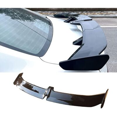 FALMDCQ Kofferbakspoiler voor auto, compatibel met Peugeot 508L NE 2020-2023, verstelonderdeel voor vaste spoiler, 1 glanzend zwart FALMDCQ Kofferbakspoiler voor auto, compatibel met Peugeot 508L NE 2020-2023, verstelonderdeel voor vaste spoiler, 1 glanzend zwart