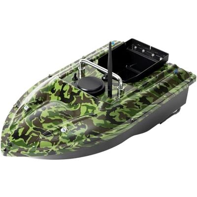 Haoxuesen Bootboot GPS-schokdemper, draadloos, op afstand bestuurbare bootboot, visaas, geschikt voor het gooien in rivieren, meren en ondiepe wateren (camouflage) Haoxuesen Bootboot GPS-schokdemper, draadloos, op afstand bestuurbare bootboot, visaas, geschikt voor het gooien in rivieren, meren en ondiepe wateren (camouflage)