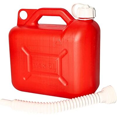 KOTARBAU ® Kunststof jerrycan met schenktuit voor alle brandstoftypes, 5 liter KOTARBAU ® Kunststof jerrycan met schenktuit voor alle brandstoftypes, 5 liter