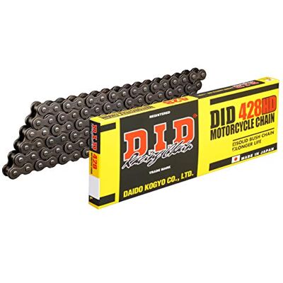 D.I.D DID ketting 428 HD 124 schakels (standaard) open met clipsluiting D.I.D DID ketting 428 HD 124 schakels (standaard) open met clipsluiting