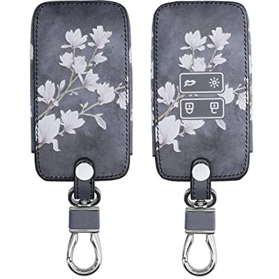 kwmobile autosleutel hoesje compatibel met Renault 4-knops Smartkey autosleutel (alleen Keyless Go) Autosleutel behuizing Case in taupe/wit/donkergrijs Magnolia kwmobile autosleutel hoesje compatibel met Renault 4-knops Smartkey autosleutel (alleen Keyless Go) Autosleutel behuizing Case in taupe/wit/donkergrijs Magnolia