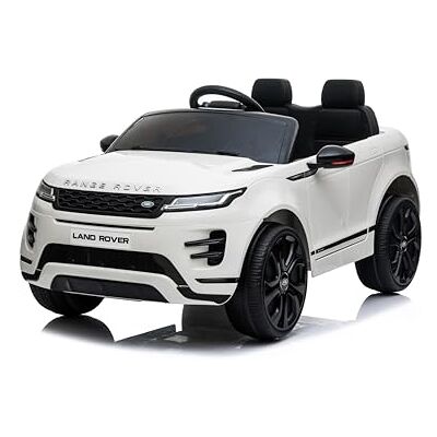 FINOOS Enfànt Range Rover Evoque 12v elektrische auto, met 2,4 GHz afstandsbediening, 2 x motor 12 V 35 W, 1 tot 4 jaar (wit) FINOOS Enfànt Range Rover Evoque 12v elektrische auto, met 2,4 GHz afstandsbediening, 2 x motor 12 V 35 W, 1 tot 4 jaar (wit)