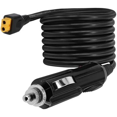 helpers lab Sigarettenaansteker naar XT60 autolader, stroomvoorziening 12 V, 24 V, kabel voor PowerStation EcoFlow Delta River en Plus, 1,5 m, auto sigarettenaansteker helpers lab Sigarettenaansteker naar XT60 autolader, stroomvoorziening 12 V, 24 V, kabel voor PowerStation EcoFlow Delta River en Plus, 1,5 m, auto sigarettenaansteker