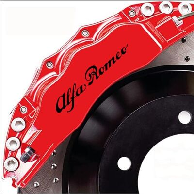 PUMU Stickers compatibel met Alfa Romeo voor Giulietta Giulia Mito Stelvio 159 156 remklauwen (zwart) PUMU Stickers compatibel met Alfa Romeo voor Giulietta Giulia Mito Stelvio 159 156 remklauwen (zwart)