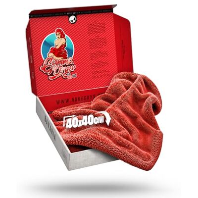 Nuke Guys Gamma Dryer S Ultra-absorberende en praktische droogdoek 1400 g/m² Rood 40 x 40 cm Pluisvrij, zachte en afgeronde vezels Krasvrij Hoogwaardige microvezeldoek voor auto, motor, fiets Nuke Guys Gamma Dryer S Ultra-absorberende en praktische droogdoek 1400 g/m² Rood 40 x 40 cm Pluisvrij, zachte en afgeronde vezels Krasvrij Hoogwaardige microvezeldoek voor auto, motor, fiets