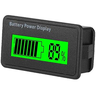 Garsent Digitale batterijtester, 12 V, 24 V, 36 V, 48 V, lcd batterijcapaciteitsmeter, universeel, batterij-indicator, digitaal vermogen, waterdicht, batterij, voltmeter (groen) Garsent Digitale batterijtester, 12 V, 24 V, 36 V, 48 V, lcd batterijcapaciteitsmeter, universeel, batterij-indicator, digitaal vermogen, waterdicht, batterij, voltmeter (groen)