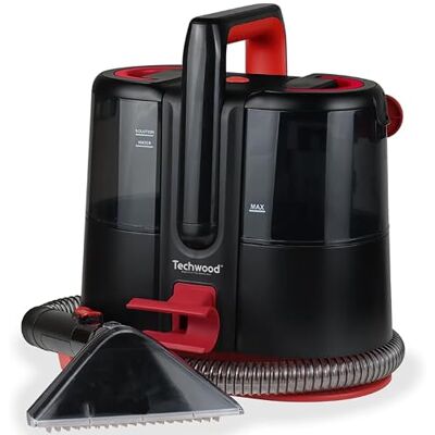 Techwood Reiniger, vlekverwijderaar, 600 W, extra grote borstel, draagbaar, speciaal voor tapijt/wandtapijt/auto-interieur, spuiten, ideaal voor vlekken Techwood Reiniger, vlekverwijderaar, 600 W, extra grote borstel, draagbaar, speciaal voor tapijt/wandtapijt/auto-interieur, spuiten, ideaal voor vlekken