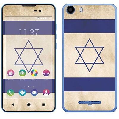 Royal Sticker RS.119311 sticker voor Wiko Lenny 2 met Israël vlag Royal Sticker RS.119311 sticker voor Wiko Lenny 2 met Israël vlag