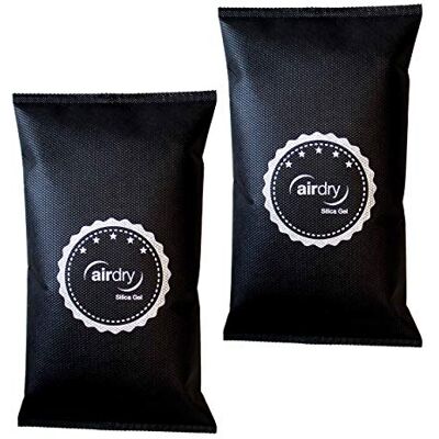Thomar Airdry Silica Gel luchtontvochtiger auto 1,5 kg (2 x 750 g) ontvochtiger kussen met silicagel Thomar Airdry Silica Gel luchtontvochtiger auto 1,5 kg (2 x 750 g) ontvochtiger kussen met silicagel