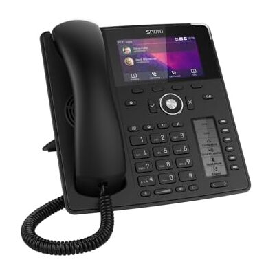 Snom D785N SIP IP-telefoon, SIP-desktoptelefoon, 4,3 inch TFT-kleurendisplay, 480 x 272 pixels, 12 SIP-identiteiten, sensorschakelaar, USB, 48 zelfbeschrijfbare sleutels (12 fysiek), zwart, 00004599 Snom D785N SIP IP-telefoon, SIP-desktoptelefoon, 4,3 inch TFT-kleurendisplay, 480 x 272 pixels, 12 SIP-identiteiten, sensorschakelaar, USB, 48 zelfbeschrijfbare sleutels (12 fysiek), zwart, 00004599