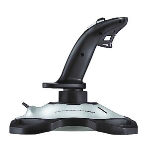 Logitech Extreme 3D PRO Joystick, 12 Programmeerbare Knoppen, 8-wegs schakelaar, verzwaarde basis, knop voor snelvuur, USB, PC/Windows Zwart/zilver