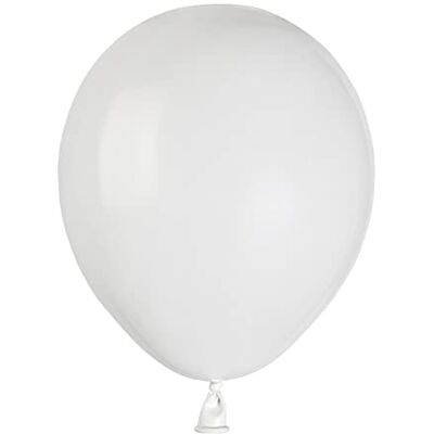 Ciao Set van 100 hoogwaardige natuurlijke latexballonnen A50 (Ø 13 cm/5 inch), wit Ciao Set van 100 hoogwaardige natuurlijke latexballonnen A50 (Ø 13 cm/5 inch), wit