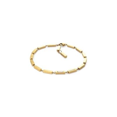 Calvin CK Essential Links Herenarmband van roestvrij staal, verkrijgbaar in goud of zwart, Eén maat, Roestvrij staal, Geen edelsteen Calvin CK Essential Links Herenarmband van roestvrij staal, verkrijgbaar in goud of zwart, Eén maat, Roestvrij staal, Geen edelsteen