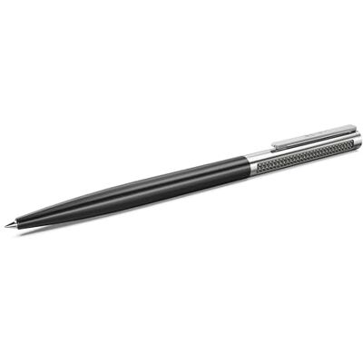 Swarovski Balpen Matrix Tennis, zwart gelakt, verchroomd metaal Swarovski Balpen Matrix Tennis, zwart gelakt, verchroomd metaal
