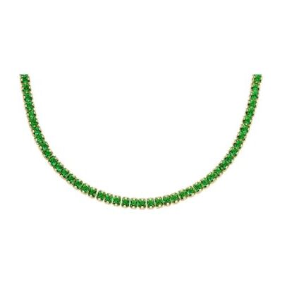 Fossil Damesketting van roestvrij staal en glassteen 32029431, eenheidsmaat, roestvrij staal, geen edelsteen Fossil Damesketting van roestvrij staal en glassteen 32029431, eenheidsmaat, roestvrij staal, geen edelsteen