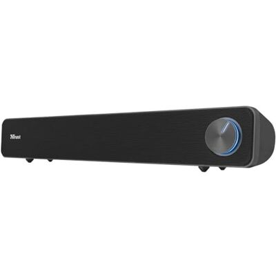 Trust Arys pc-luidspreker, 12 W, pc-soundbar, USB-voeding, 3,5 mm jackstekker, luidspreker voor laptop, tablet, smartphone en tv, zwart Alimentation USB, Jack 3,5 mm, pour Ordinateur Portable Tablette TV Trust Arys pc-luidspreker, 12 W, pc-soundbar, USB-voeding, 3,5 mm jackstekker, luidspreker voor laptop, tablet, smartphone en tv, zwart Alimentation USB, Jack 3,5 mm, pour Ordinateur Portable Tablette TV