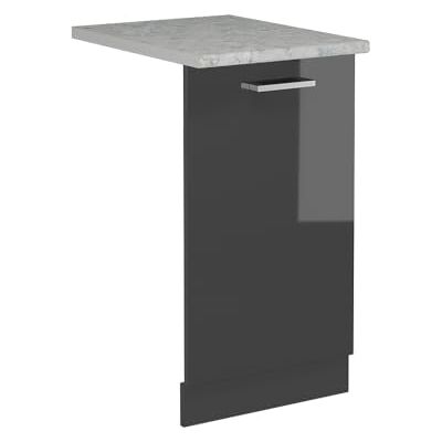 Vicco R-Line vaatwasserpaneel antraciet glanzend 45 cm AP marmer Vicco R-Line vaatwasserpaneel antraciet glanzend 45 cm AP marmer