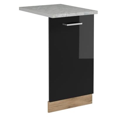 Vicco R-Line Vaatwasserpaneel voor de voordeur, zwart, glanzend, 45 cm, AP marmer Vicco R-Line Vaatwasserpaneel voor de voordeur, zwart, glanzend, 45 cm, AP marmer