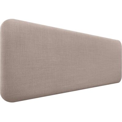 DHOME Gestoffeerd hoofdeinde, glad, afgerond, van natuurlijk linnen, voor akoestische muur, absorberend, hoofdeinde, slaapkamer (aarde, 160 cm) DHOME Gestoffeerd hoofdeinde, glad, afgerond, van natuurlijk linnen, voor akoestische muur, absorberend, hoofdeinde, slaapkamer (aarde, 160 cm)