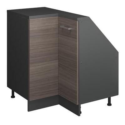 Vicco Hoekkast Rion hoekkast edelgrijs/antraciet Robuuste voorkant · diepte 46 cm · in hoogte verstelbare poten · verbindt twee zijden onder helling Vicco Hoekkast Rion hoekkast edelgrijs/antraciet Robuuste voorkant · diepte 46 cm · in hoogte verstelbare poten · verbindt twee zijden onder helling