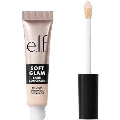 e.l.f. zachte glam satijnen concealer, gemiddelde dekking, verbergt puistjes en donkere kringen, zonder scheuren, langdurige grip, veganistisch en dierproefvrij gecertificeerd, 10 fair cool e.l.f. zachte glam satijnen concealer, gemiddelde dekking, verbergt puistjes en donkere kringen, zonder scheuren, langdurige grip, veganistisch en dierproefvrij gecertificeerd, 10 fair cool