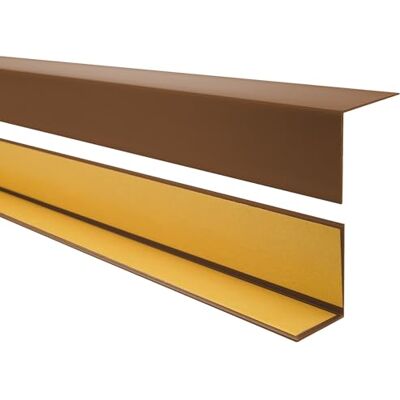 Garmin PVC hoeklijst, 15 x 15 mm, stijf, bruin, 150 cm Garmin PVC hoeklijst, 15 x 15 mm, stijf, bruin, 150 cm