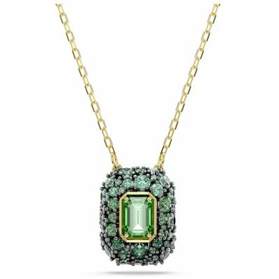Swarovski Sublima Collection, achthoekige snit, groen, 18 karaat gouden afwerking Swarovski Sublima Collection, achthoekige snit, groen, 18 karaat gouden afwerking