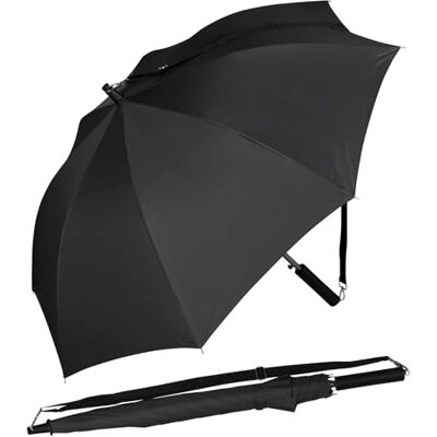 iX-brella Automatische paraplu met schouderriem, zwart, 100 cm iX-brella Automatische paraplu met schouderriem, zwart, 100 cm