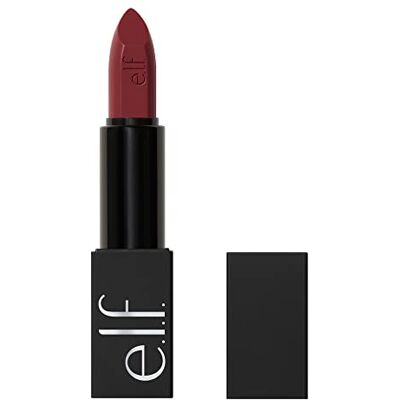 e.l.f. O Face satijnen lippenstift: ultra gepigmenteerd, langdurige en voedende romige formule verrijkt met jojoba-olie, veganistisch en dierproefvrij gecertificeerd, Shameless tint. e.l.f. O Face satijnen lippenstift: ultra gepigmenteerd, langdurige en voedende romige formule verrijkt met jojoba-olie, veganistisch en dierproefvrij gecertificeerd, Shameless tint.