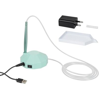 Ideen mit Herz Diamond E-Painter Innovatieve diamantschilderstift met geïntegreerde vacuümpomp, absorbeert diamantschilderstenen tot ca. 0,5 cm diameter, USB-kabel en andere Ideen mit Herz Diamond E-Painter Innovatieve diamantschilderstift met geïntegreerde vacuümpomp, absorbeert diamantschilderstenen tot ca. 0,5 cm diameter, USB-kabel en andere