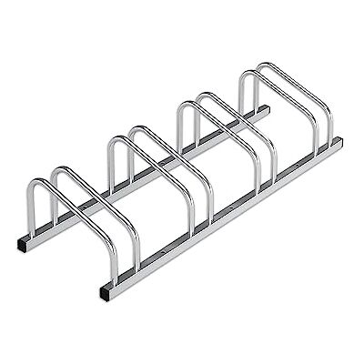 KARAT Fietsrek voor maximaal 6 fietsen met banden tot 55 mm breedte vloer- of wandmontage fietshouder KARAT Fietsrek voor maximaal 6 fietsen met banden tot 55 mm breedte vloer- of wandmontage fietshouder