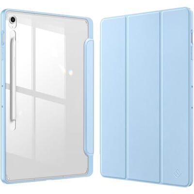 FINTIE Dunne hybride hoes voor Samsung Galaxy Tab S10 FE+ Plus 13,1 inch model 2025 (SM-X620/X626) met S penhouder, transparante achterkant, automatische slaap-/waakfunctie, hemelsblauw FINTIE Dunne hybride hoes voor Samsung Galaxy Tab S10 FE+ Plus 13,1 inch model 2025 (SM-X620/X626) met S penhouder, transparante achterkant, automatische slaap-/waakfunctie, hemelsblauw