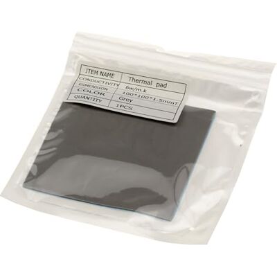 KALEA-INFORMATIQUE Thermische pad om op maat te snijden, geleidbaarheid 6 W en dikte 1,5 mm, 10 x 10 cm KALEA-INFORMATIQUE Thermische pad om op maat te snijden, geleidbaarheid 6 W en dikte 1,5 mm, 10 x 10 cm
