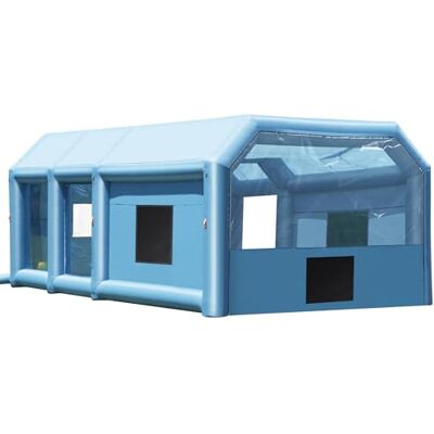 VEVOR Opblaasbare schildercabine, 10 x 6,4 x 4,5 m, opblaasbare autoschildertent met krachtige blazers 1100 + 750 W en filtersysteem, werkstation voor het aanbrengen van verf, werkplaats VEVOR Opblaasbare schildercabine, 10 x 6,4 x 4,5 m, opblaasbare autoschildertent met krachtige blazers 1100 + 750 W en filtersysteem, werkstation voor het aanbrengen van verf, werkplaats