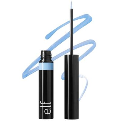 e.l.f. H2O Proof Inkwell Eyeliner Pen, hoog gepigmenteerde, waterbestendige eyeliner, voor een matte afwerking, veganistisch en dierproefvrij, Bluebird e.l.f. H2O Proof Inkwell Eyeliner Pen, hoog gepigmenteerde, waterbestendige eyeliner, voor een matte afwerking, veganistisch en dierproefvrij, Bluebird