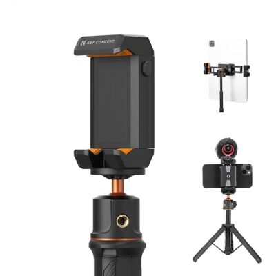 K&F CONCEPT MS20 tablethouder en mobiele telefoon, statiefadapter, compatibel met iPad en iPhone 12/13/14/15/16/17 K&F CONCEPT MS20 tablethouder en mobiele telefoon, statiefadapter, compatibel met iPad en iPhone 12/13/14/15/16/17