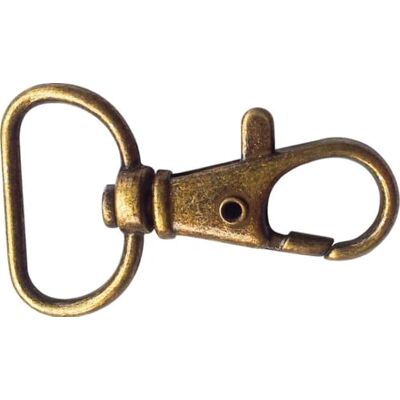 Creative Bronzen karabijnsluiting, 4,2 x 2,5 cm, 2 stuks Creative Bronzen karabijnsluiting, 4,2 x 2,5 cm, 2 stuks