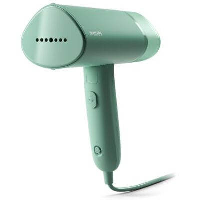 Philips Handkledingstomer 3000, 20 g/min, 1000 W, opvouwbaar en licht Klaar in 30 seconden, afneembare tank 100 ml, kunststof plaat, incl. tas, licht 630 g (STH3010/70) Philips Handkledingstomer 3000, 20 g/min, 1000 W, opvouwbaar en licht Klaar in 30 seconden, afneembare tank 100 ml, kunststof plaat, incl. tas, licht 630 g (STH3010/70)