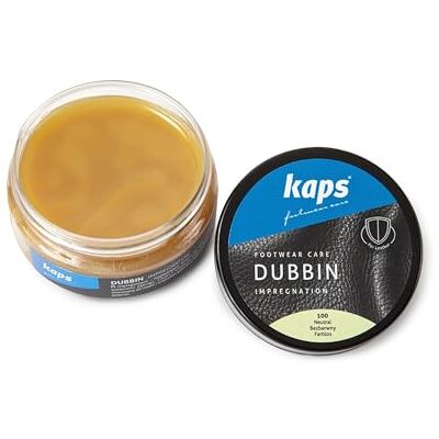 Kaps Dubbin Hoogwaardige schoenwas, voedende en waterdichte, 100 ml, neutraal transparant Kaps Dubbin Hoogwaardige schoenwas, voedende en waterdichte, 100 ml, neutraal transparant