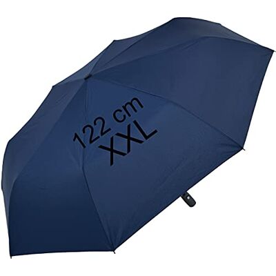 iX-brella XXL zakparaplu met automatisch openen en sluiten Full Class groot canvas van 122 cm iX-brella XXL zakparaplu met automatisch openen en sluiten Full Class groot canvas van 122 cm