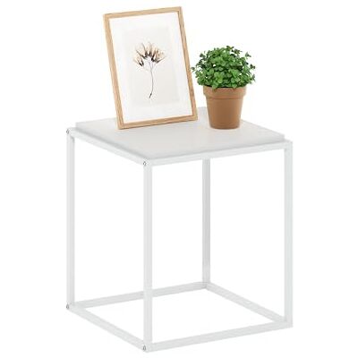 Furinno Modern Lifestyle Stapelrek met 1 niveau van bewerkt hout, wit/wit Furinno Modern Lifestyle Stapelrek met 1 niveau van bewerkt hout, wit/wit
