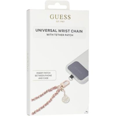 GUESS Guouchsamc4P Universele handarmband roze saffiano ketting 4G bedel GUESS Guouchsamc4P Universele handarmband roze saffiano ketting 4G bedel
