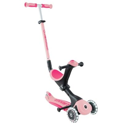 Globber GO UP Deluxe Lights Trottinette évolutive 3 Roues avec siège, pour Les Enfants de 15 Mois à 6 Ans Globber GO UP Deluxe Lights Trottinette évolutive 3 Roues avec siège, pour Les Enfants de 15 Mois à 6 Ans