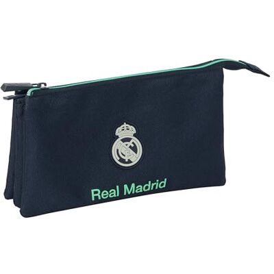 safta Real Madrid 2e Team 25/26 etui met drie vakken, ideaal voor schoolgaande kinderen, comfortabel en veelzijdig, kwaliteit en sterkte, 22 x 3 x 12 cm safta Real Madrid 2e Team 25/26 etui met drie vakken, ideaal voor schoolgaande kinderen, comfortabel en veelzijdig, kwaliteit en sterkte, 22 x 3 x 12 cm
