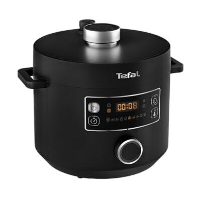 Tefal Tefa Multikocher Turbo Cuisine 5L bk Elektrische snelkookpan, capaciteit 5, 10 kookprogramma's, gepatenteerde keukenkom, eenvoudig te bedienen, receptenboek Tefal Tefa Multikocher Turbo Cuisine 5L bk Elektrische snelkookpan, capaciteit 5, 10 kookprogramma's, gepatenteerde keukenkom, eenvoudig te bedienen, receptenboek