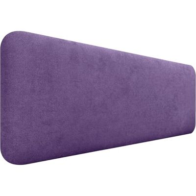 DHOME Hoofdeinde voor bed, glad, afgerond, van gladde stof, voor muur, akoestisch, absorberend, voor slaapkamer (lila, 135 cm) DHOME Hoofdeinde voor bed, glad, afgerond, van gladde stof, voor muur, akoestisch, absorberend, voor slaapkamer (lila, 135 cm)