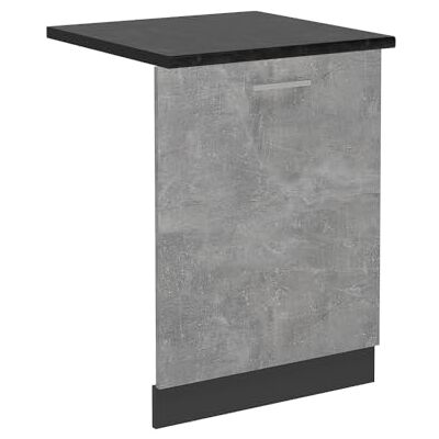 Vicco Vaatwasserfront "R-Line", beton, 60 cm Voor volledig geïntegreerde vaatwasser van 60 cm · werkblad incl. · Geschikt voor de keukengevel · Vrij combineerbaar Vicco Vaatwasserfront "R-Line", beton, 60 cm Voor volledig geïntegreerde vaatwasser van 60 cm · werkblad incl. · Geschikt voor de keukengevel · Vrij combineerbaar