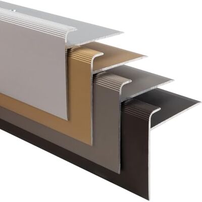 Floordirekt Safety Trapprofiel, F-vorm, traprandprofiel, voor vloerbedekking met 7-8 mm hoogte, inclusief montagemateriaal (lengte: 90 cm, hoogte: 53 mm, donkerbrons) Floordirekt Safety Trapprofiel, F-vorm, traprandprofiel, voor vloerbedekking met 7-8 mm hoogte, inclusief montagemateriaal (lengte: 90 cm, hoogte: 53 mm, donkerbrons)