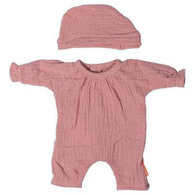 Miniland Kleding voor poppen van 32 cm, kleding, accessoires, kleding voor pop, pyjama met muts (roze) Miniland Kleding voor poppen van 32 cm, kleding, accessoires, kleding voor pop, pyjama met muts (roze)
